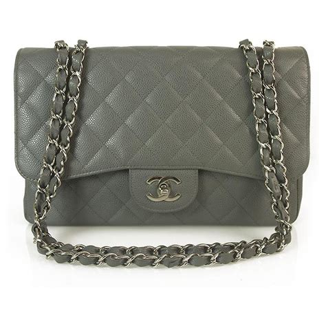 gray chanel bag